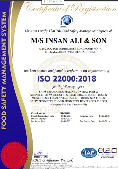 FSSAI Food Safety Certificate